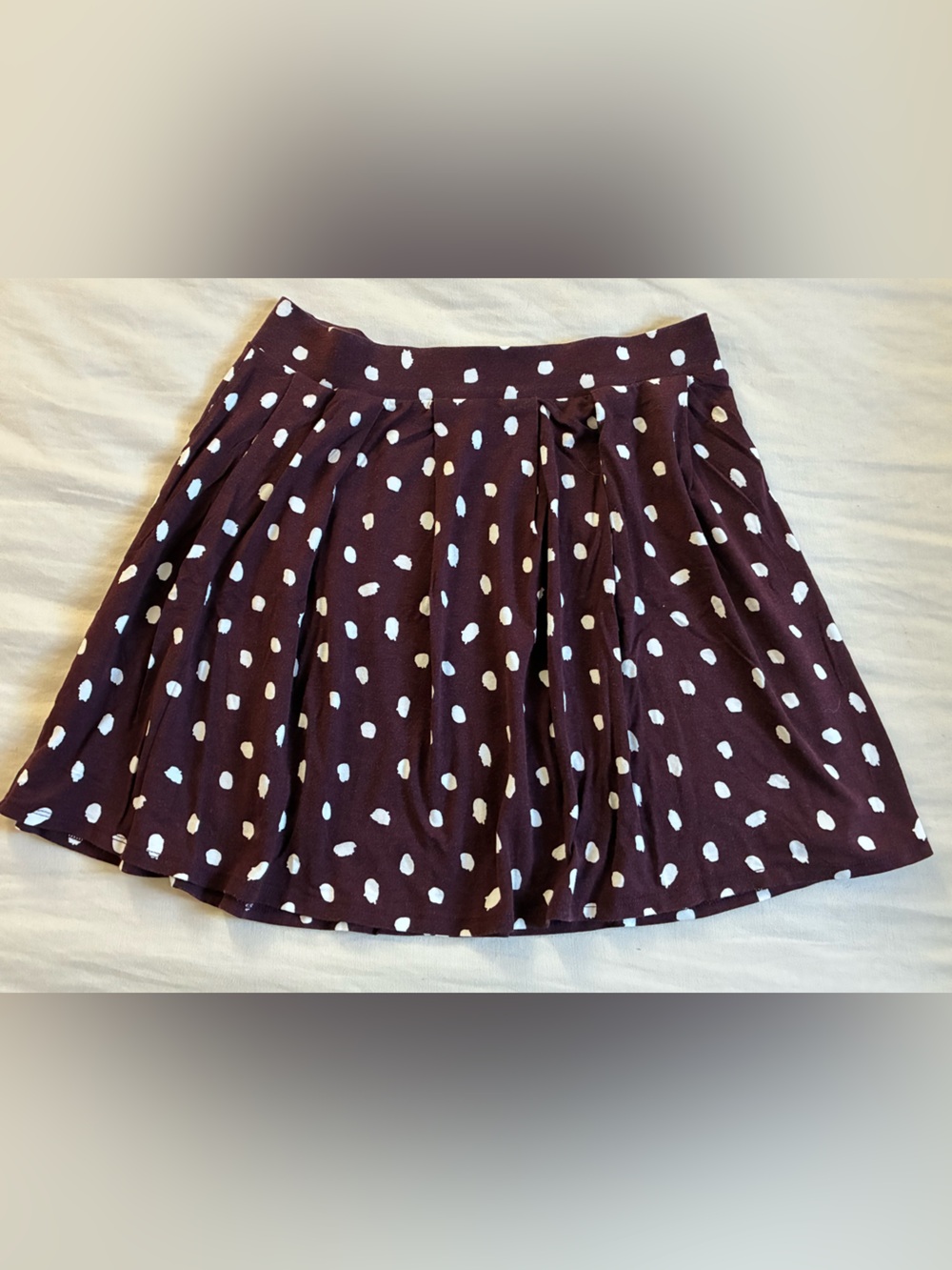ASOS Maroon & White Skirt | Size 12